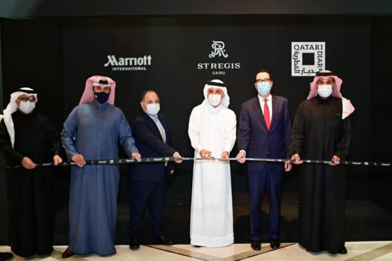 Qatar’s minister of finance attends opening of St. Regis Cairo