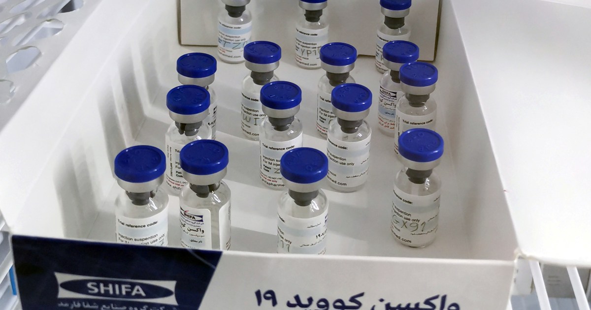 Bildresultat för Iran: Results suggest primary COVID vaccine 90 percent effective Iran says its first locally manufactured vaccine has exhibited better-than-expected results in preliminary testing aljazeera