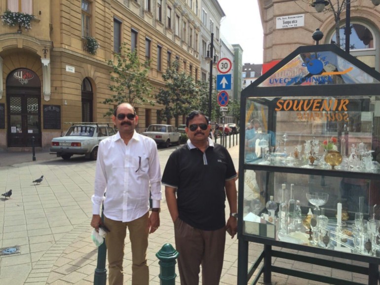 Haris and Aziz in Budapest, Hungary [Al Jazeera]
