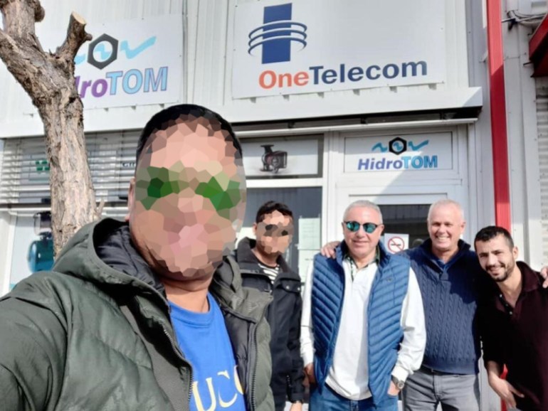 James Moloney with Israeli spyware trainers