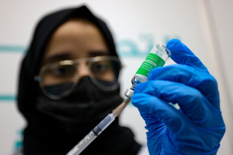 The UAE has said its trials showed the vaccine has 86-percent efficacy, while Sinopharm reports 79.34-percent efficacy based on interim results [Karim Sahib/AFP]