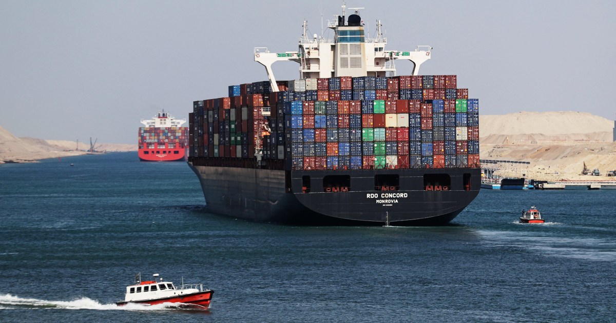 Suez Canal blocked after massive container ship runs aground