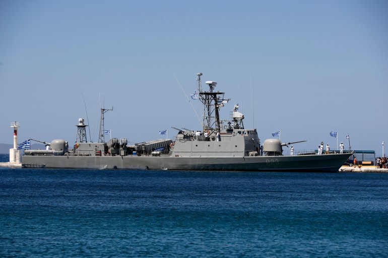 Greek navy vessel