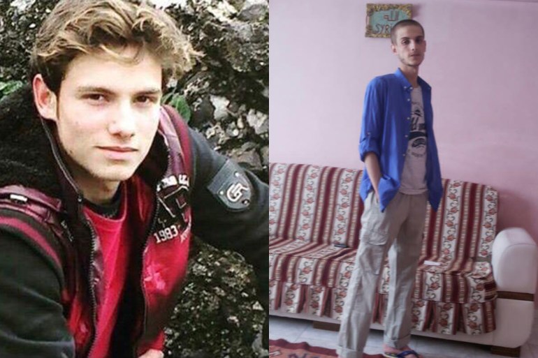 Omar as a 15-year-old in 2011 before he was imprisoned, and later, in 2015 immediately after he escaped [Photo courtesy of Omar Alshogre]