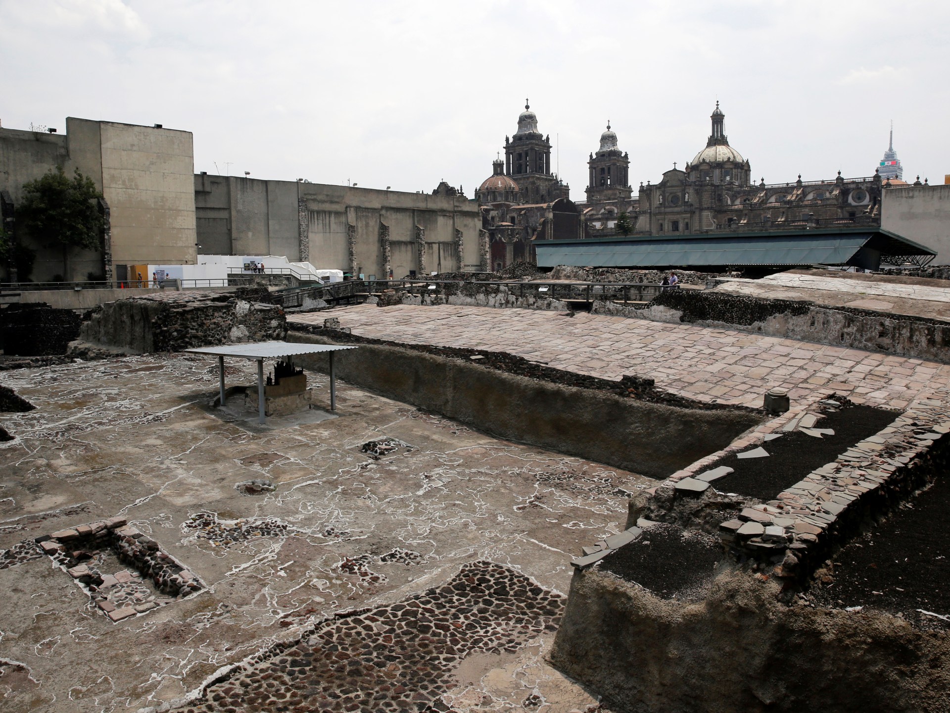 Archeologists uncover array of Aztec artefacts underneath Mexico Metropolis