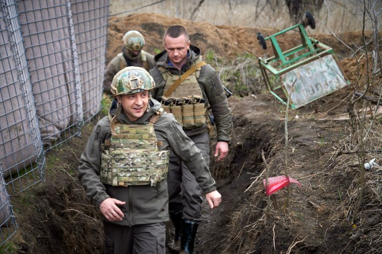 Zelenskyy visits the war-hit Donbas region