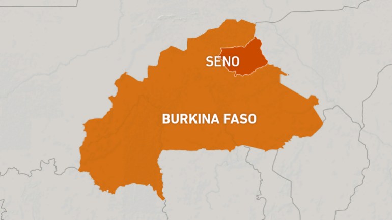 Burkina Faso map showing Seno province
