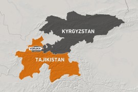 Tajikistan Kyrgyzstan Vorukh Map