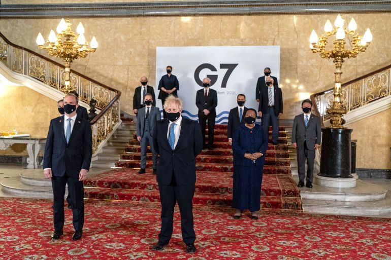 The G7 this week addressed what it perceives as the biggest current threats: China, Russia and the coronavirus pandemic [Niklas Halle'n/AFP]