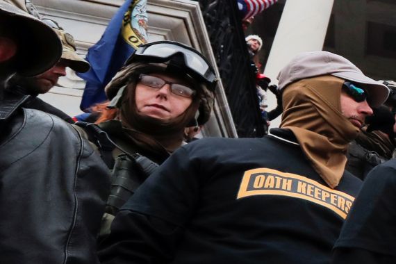 Oath Keepers during the January 6 2021 riots.
