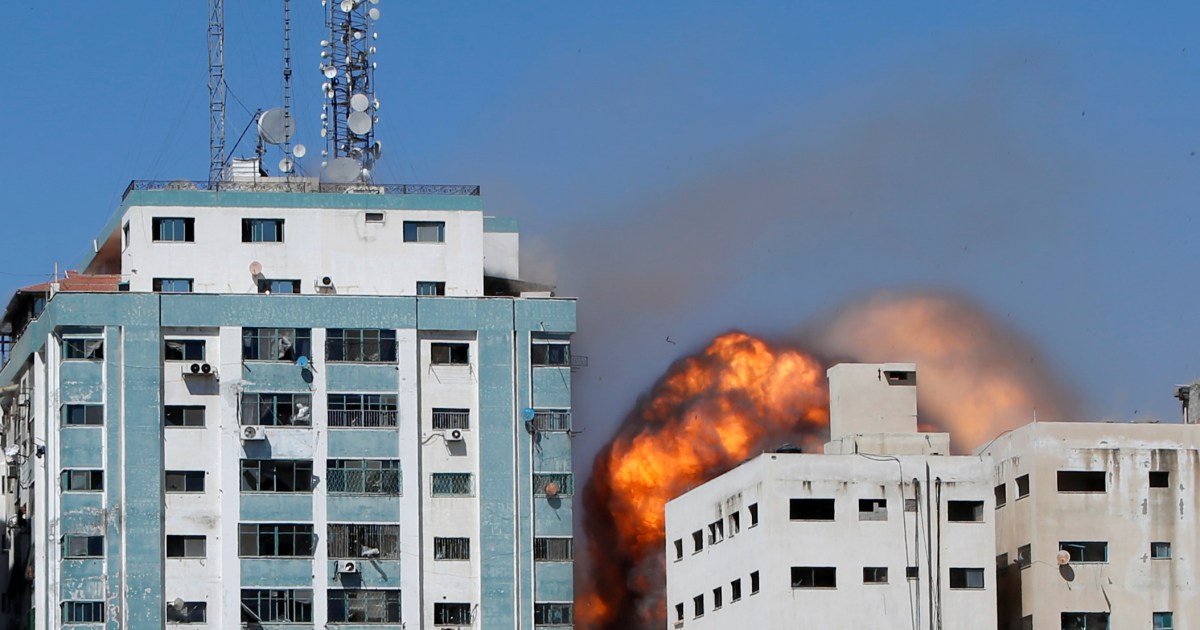 Israeli air raid flattens Gaza constructing housing Al Jazeera: Live