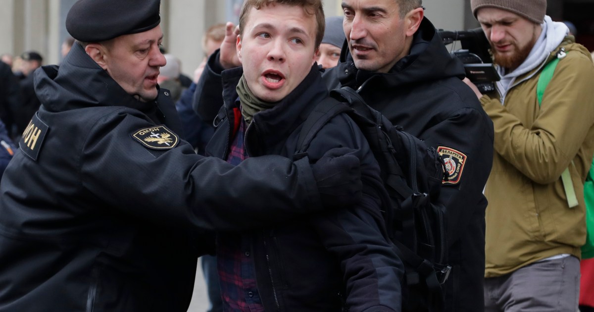 Belarus arrests opposition figure after flight diverted