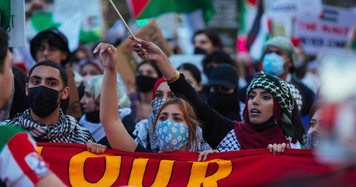 Thousands rally in US in support of Palestinians | Israel-Palestine  conflict News | Al Jazeera