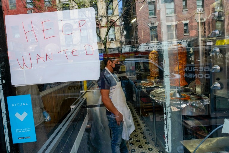 Benefits or bottleneck? US restaurants struggle to hire workers | Business and Economy News