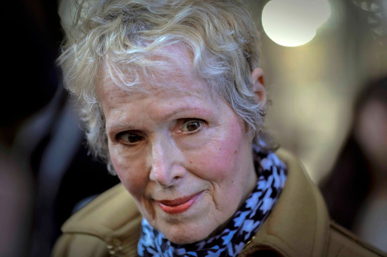 E Jean Carroll, who is suing Trump for defamation.