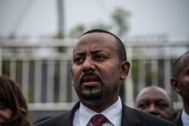 Prime Minister of Ethiopia Abiy Ahmed arrives for the Meskel Square inauguration in Addis Ababa on June 13, 2021