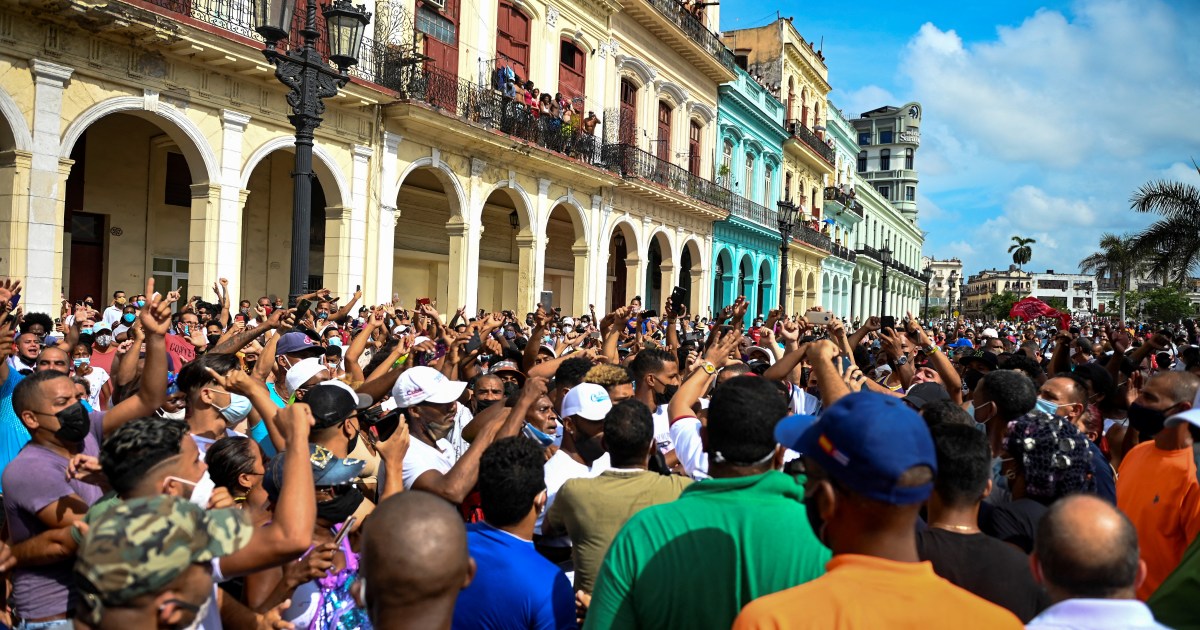 Cuba slams US ‘involvement’ on anniversary of anti-gov’t protests | Protests Information