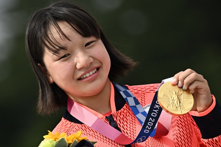 Japan's 13-year-old Nishiya wins Olympics skateboarding gold | Olympics  News | Al Jazeera