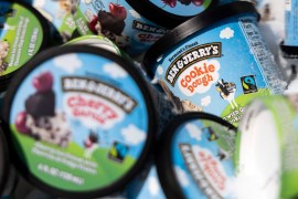 Under the new arrangement, Ben & Jerry&#39;s ice cream will be available to all consumers in Israel and the occupied West Bank [File: Kevin Dietsch/Getty Images/AFP]