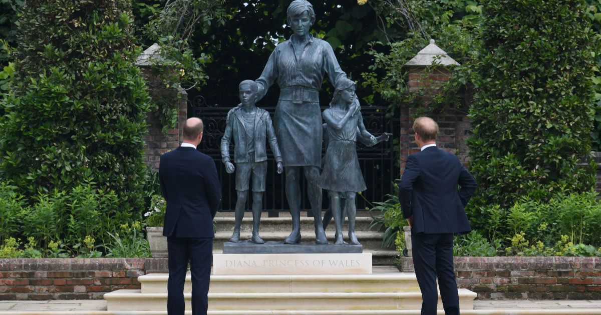 I principi britannici svelano la statua di Diana mentre la spaccatura reale bolle |  Notizie dal Regno Unito