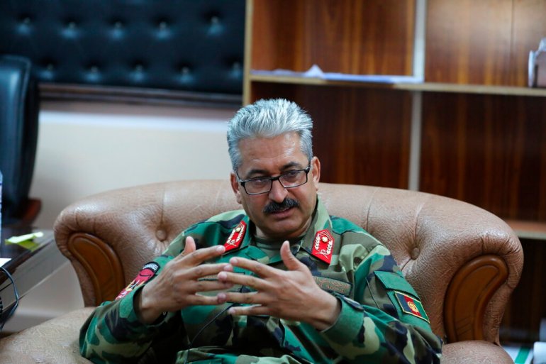 General Mir Asadullah Kohistani, the new commander of Bagram Airfield, said in an interview with The Associated Press that US forces slipped out after 20 years notifying him [Rahmat Gul/AP Photo]