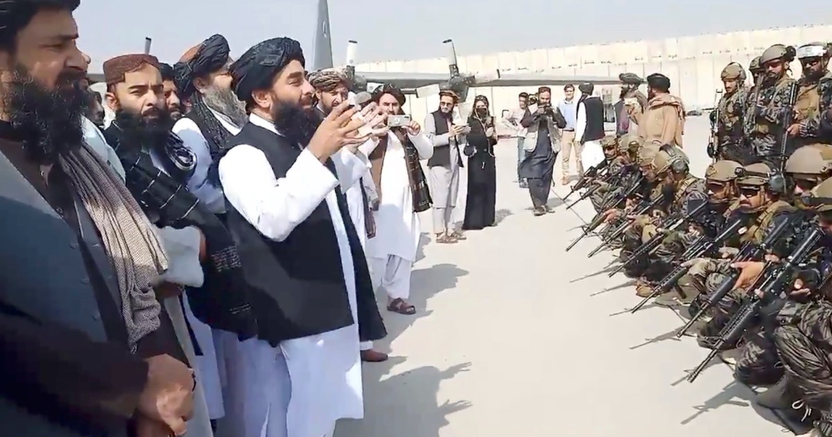 Triumphant Taliban parades at Kabul airport after US exit - Al Jazeera English