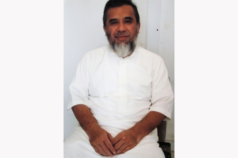 Encep Nurjamen, also known as Hambali, pictured at Guantanamo in a white robe and short gray beard