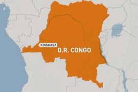 DR Congo map showing Kinshasa