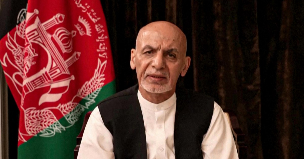 Ashraf Ghani apologises to Afghans, says he fled to ensure peace