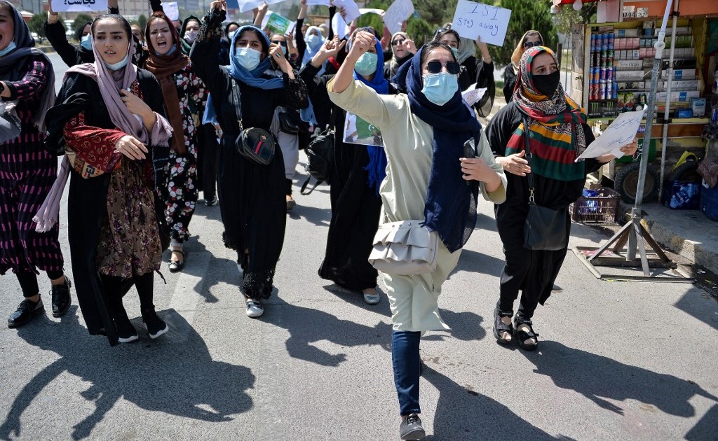Hundreds of Afghans take to Kabul's streets calling for 'freedom ...