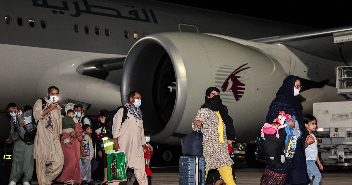 First civilian flight from Kabul since US exit lands in Doha | Taliban News