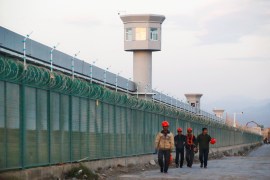 guard tower in Xinjiang
