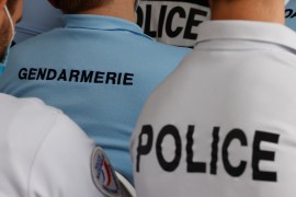 French gendarmes and police officers