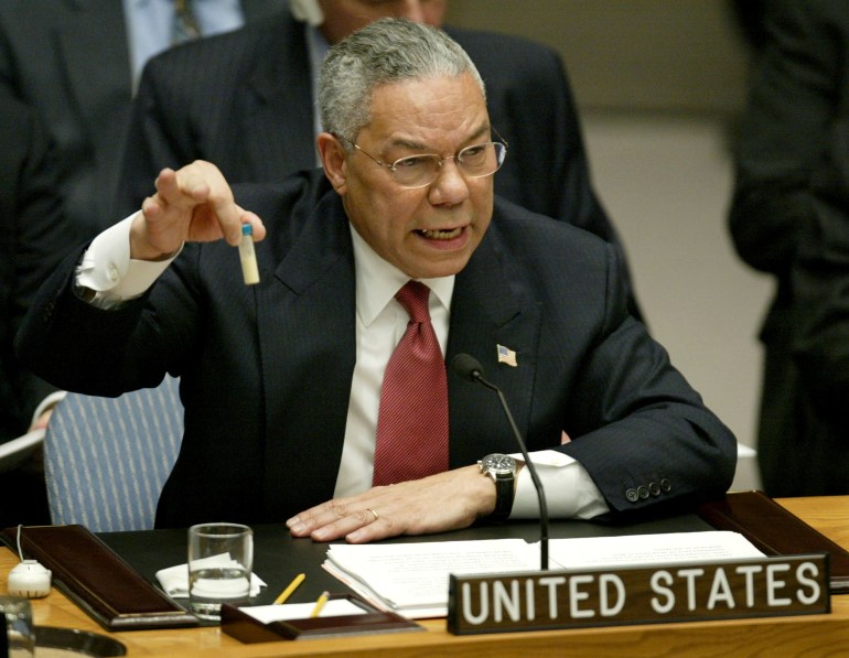 He lied': Iraqis blame Colin Powell for role in invasion on Iraq | Politics  News | Al Jazeera