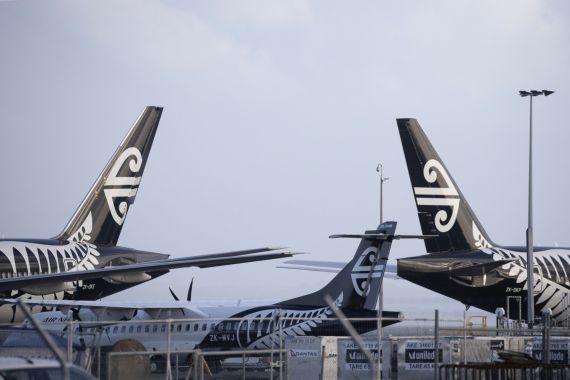 Planes at New Zealand airport