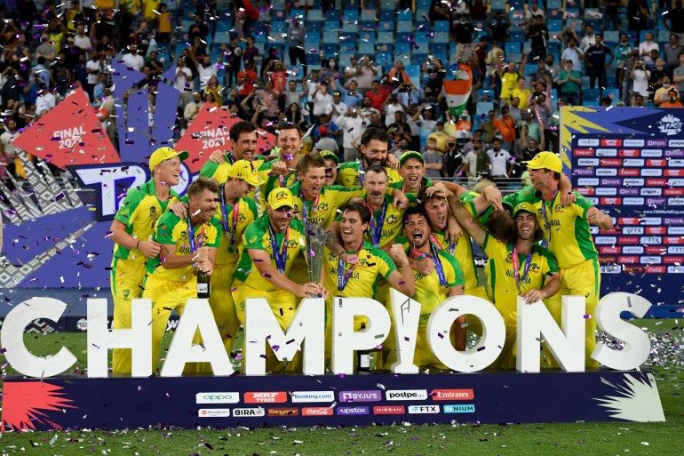 Australia wins 2021 T20I World Cup In UAE [Aamir Qureshi/AFP]