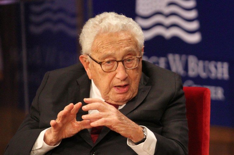 Former Secretary of State Henry Kissinger.