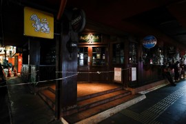 Bar in Thailand closed during pandemic
