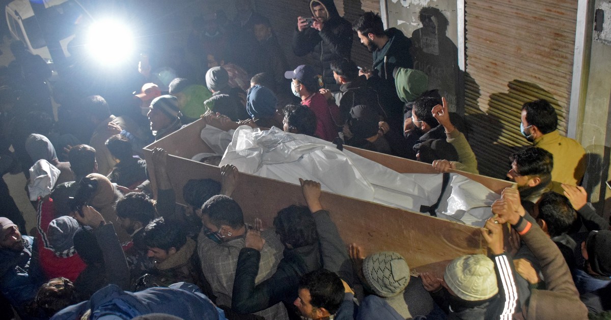 Families bury bodies of Kashmir civilians, shutdown in protest