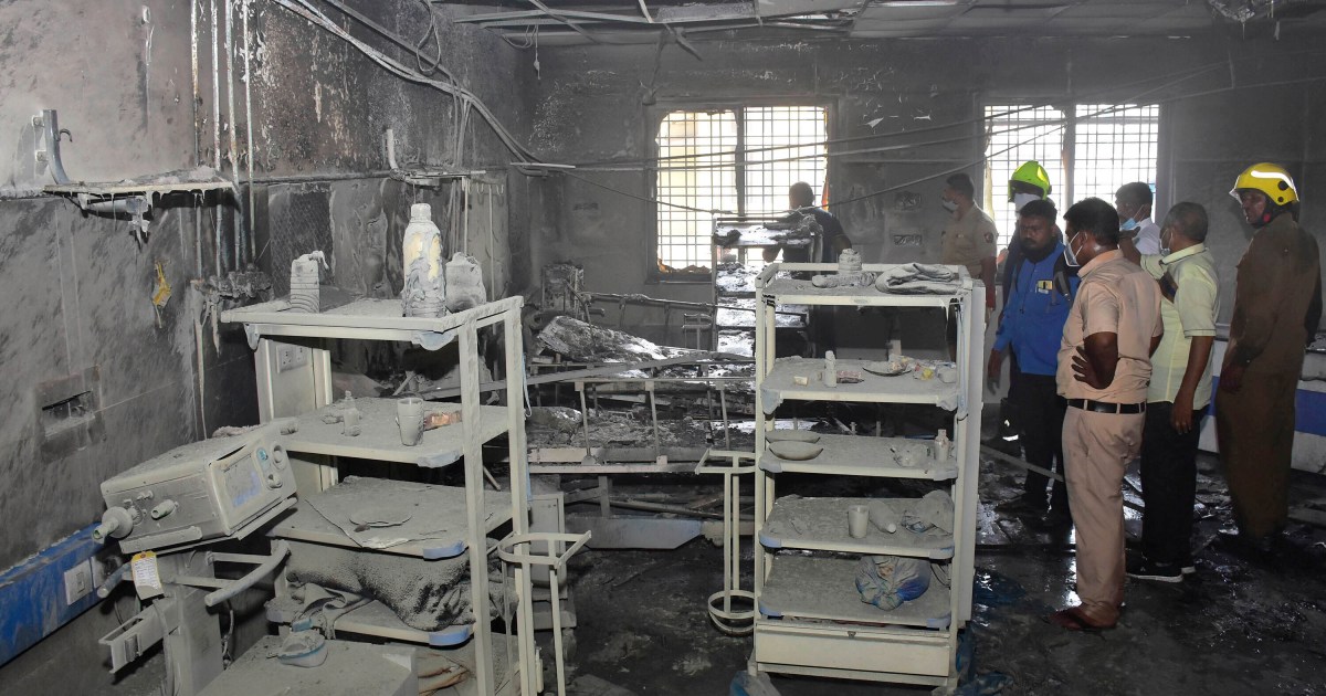 At least 11 killed in fire at Indian hospital COVID ward