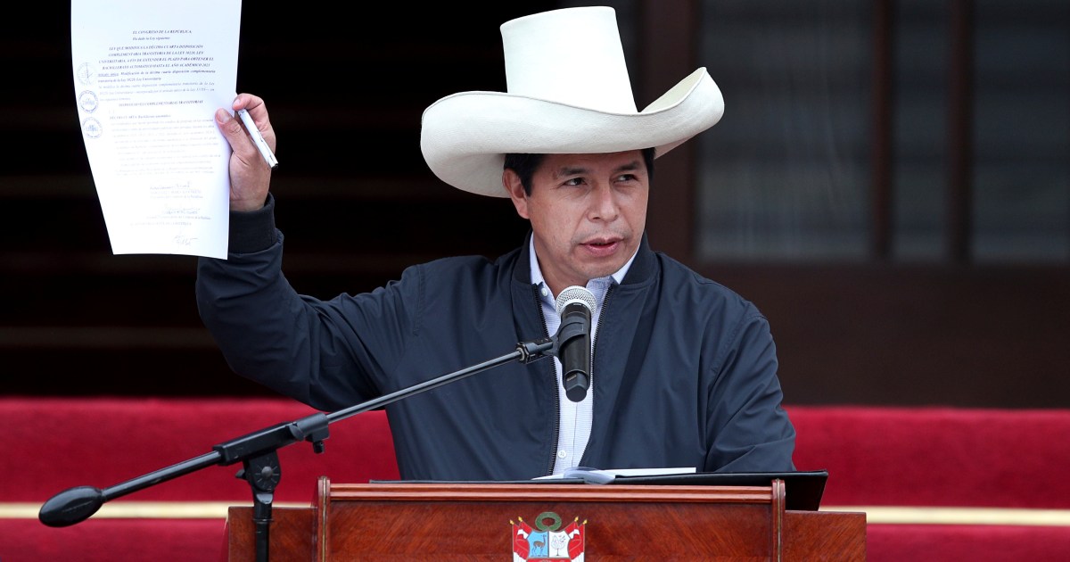 Peru opposition moves to impeach President Pedro Castillo | Politics News |  Al Jazeera