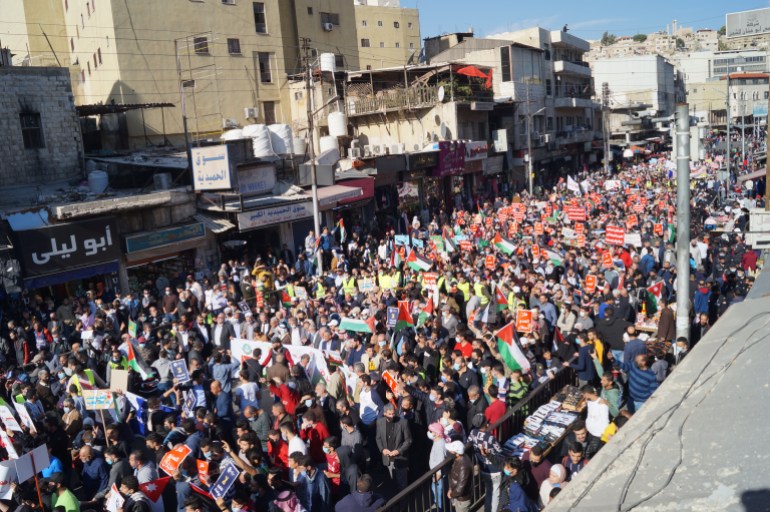 Jordan protest 3 [Hanna Davis/Al Jazeera]