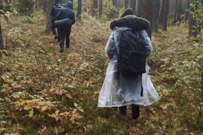 Belarus-Poland border migrants [Sara Cincurova/Al Jazeera]