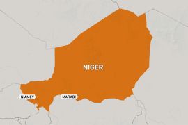 Map of Niger showing its capital Niamey