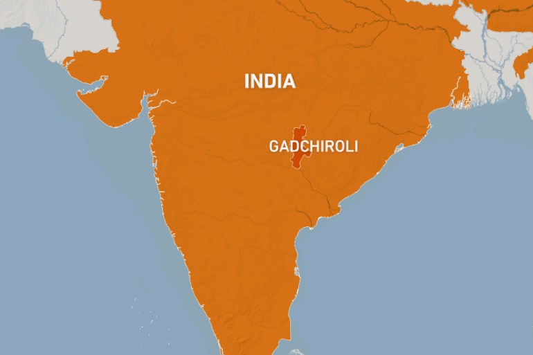 Gadchiroli India map