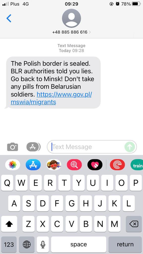 As refugees enter Poland, they receive an SMS: Go back to Minsk! | Migration News