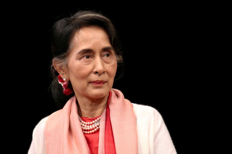Aung San Suu Kyi, 76, was due to hear the verdict on charges she illegally imported and possessed walkie-talkies