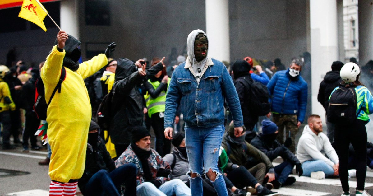Protesters against vaccine mandate in Belgium clash with police – Aljazeera.com