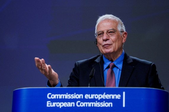 The European Union's High Representative for Foreign Affairs, Josep Borrell, addressing a conference in Brussels