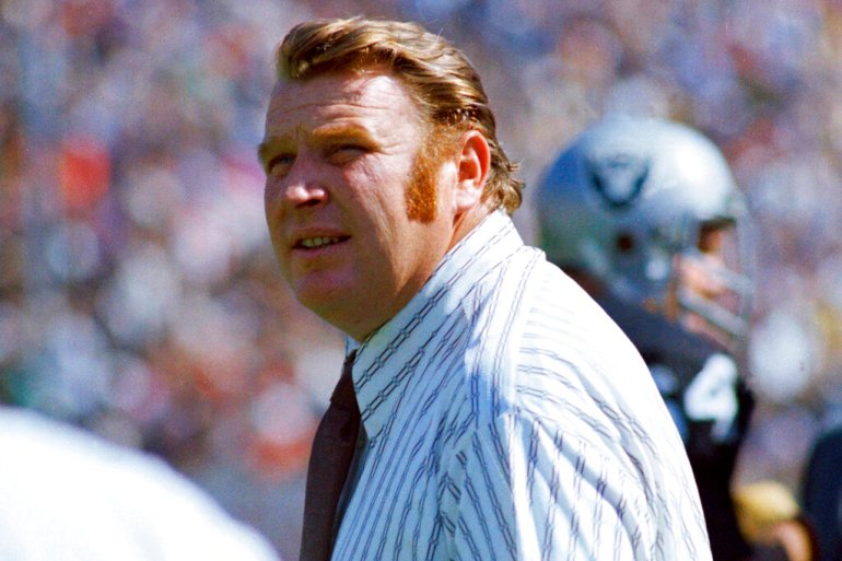John Madden on the sideline during an NFL football game in 1978